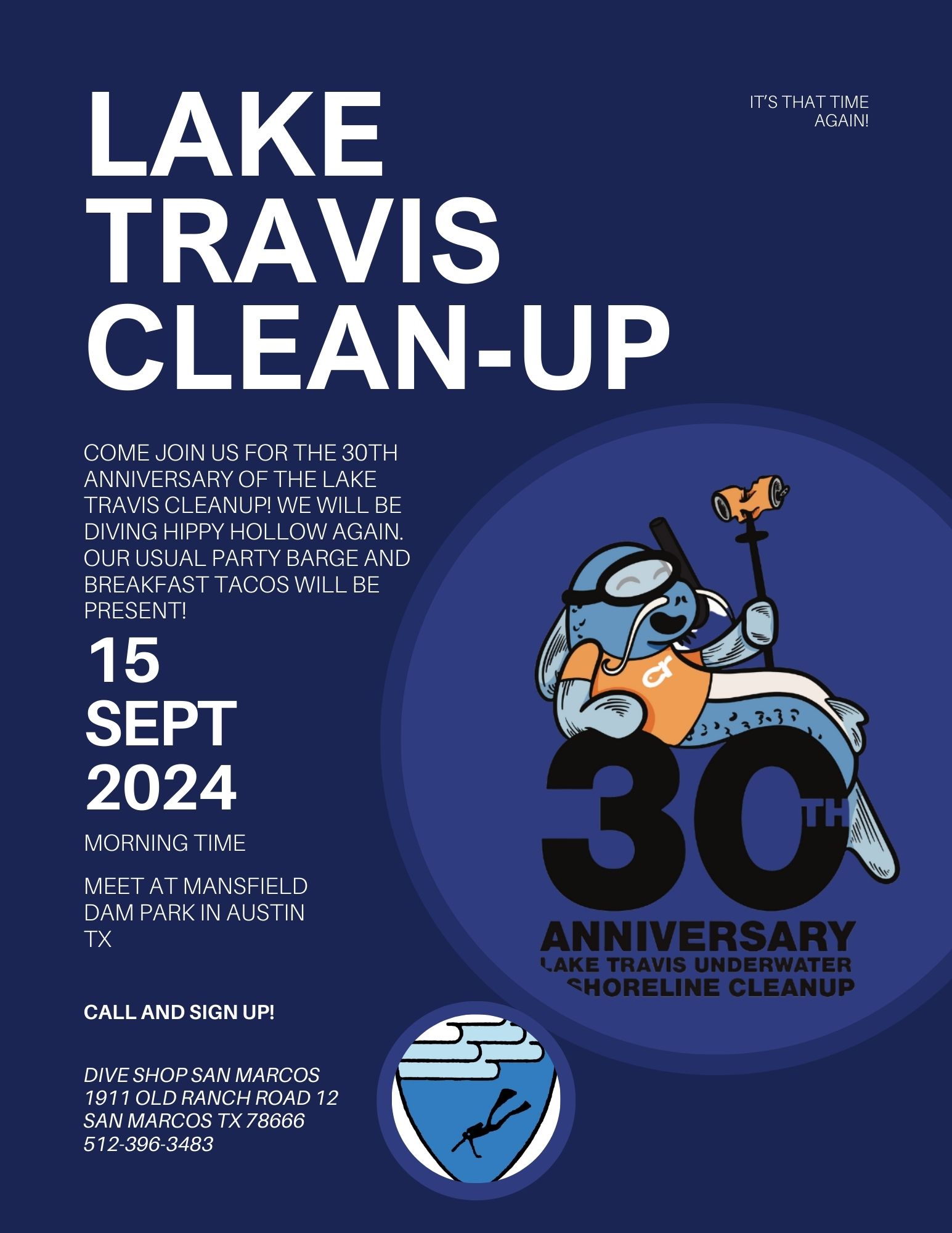 Dive Lake Travis Clean Up 2024